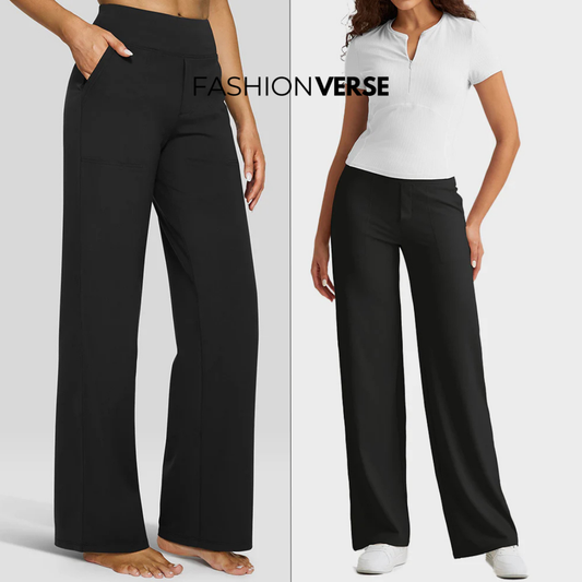 Pantalon Business Casual Taille Haute – Élégance et Confort Réunis