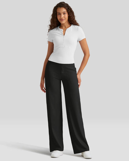 Pantalon Business Casual Taille Haute – Élégance et Confort Réunis