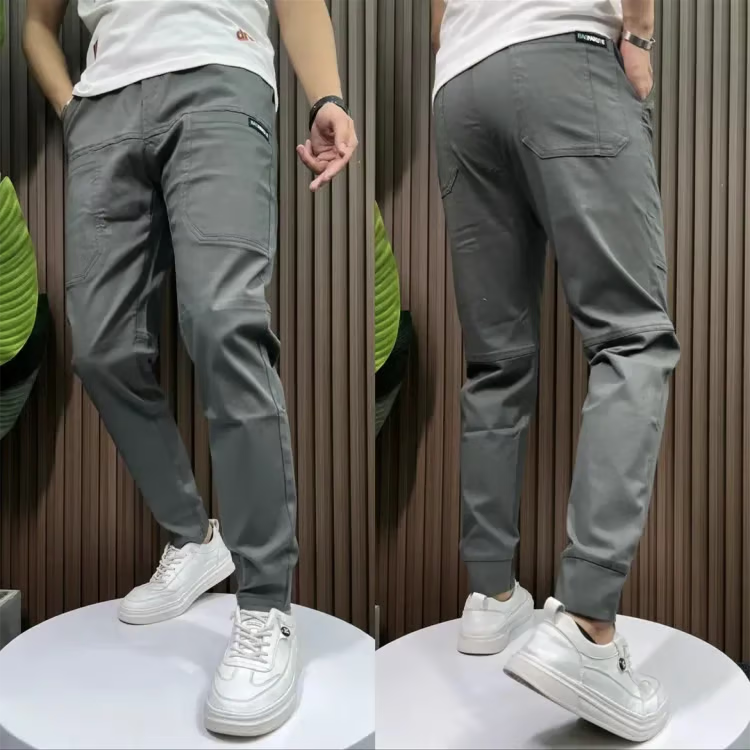 Pantalon Cargo Skinny Homme – Haute Élasticité & Multi-poches