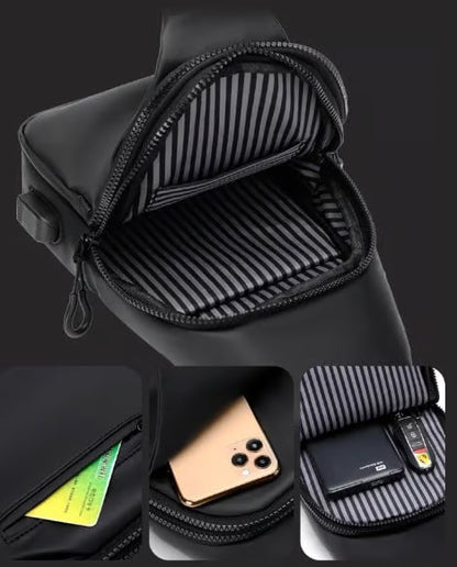 Sac Poitrine Homme Outdoor – Grande Capacité & Style Tendance
