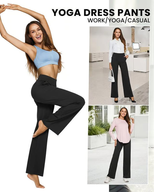 Pantalon Business Casual Taille Haute – Élégance et Confort Réunis