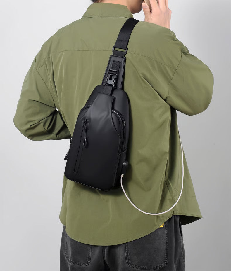Sac Poitrine Homme Outdoor – Grande Capacité & Style Tendance