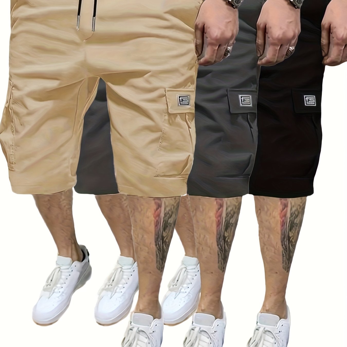 Short Cargo Homme (Stretch & Multi-Poches)