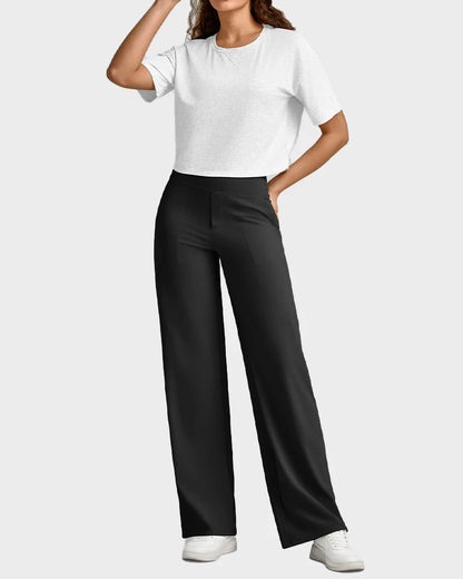 Pantalon Business Casual Taille Haute – Élégance et Confort Réunis