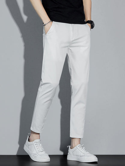 Pantalon Homme Ice Silk Slim – Élégance & Polyvalence au Quotidien