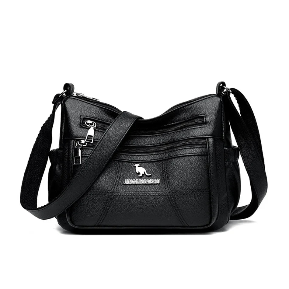 👜 Sac Bandoulière Femme “Kangaroo” – Grande Capacité & Multi-Compartiments