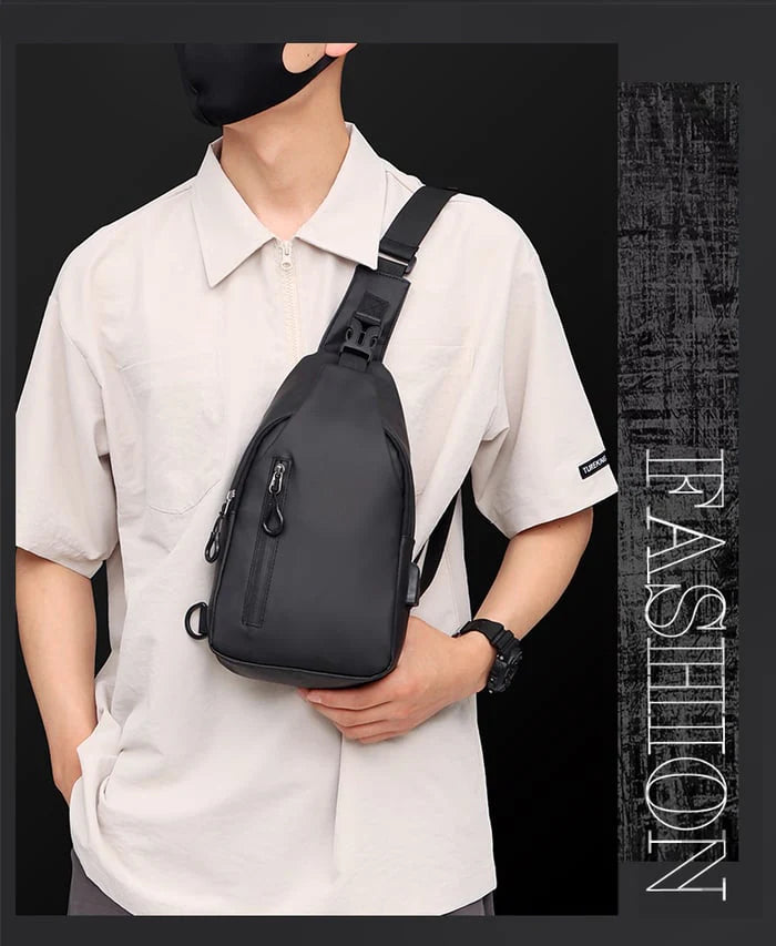 Sac Poitrine Homme Outdoor – Grande Capacité & Style Tendance